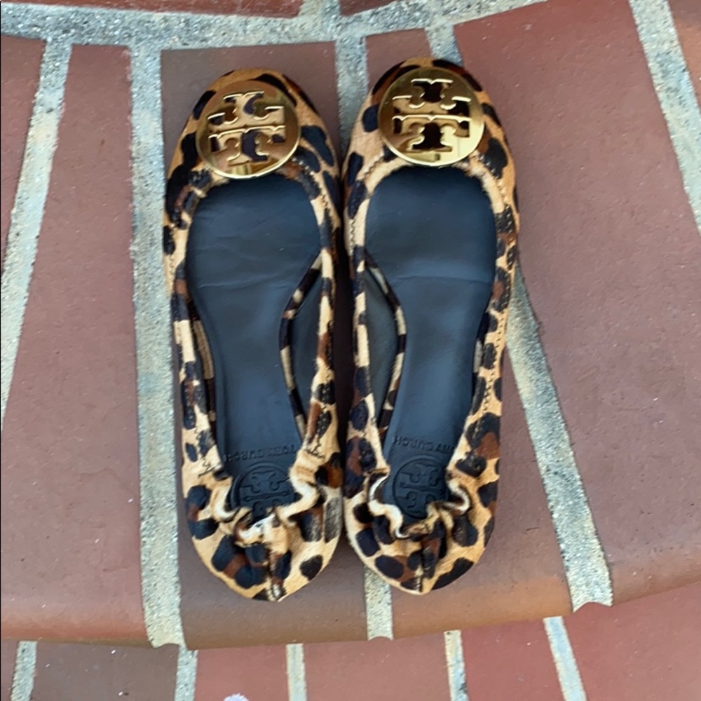 Leopard Tory Burch flats